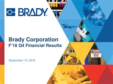 Brady: Fiscal Q4 Earnings Snapshot